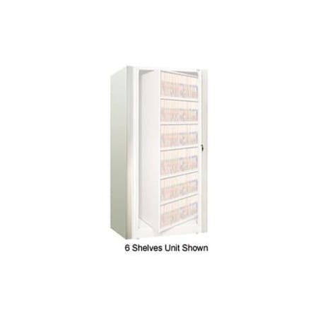Datum Filing Systems Rotary File Cabinet Components, Legal End Panel Kit, 4-High, Bone White XLG-4E-T15
